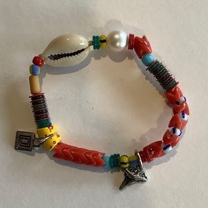 DANNIJO Red Concho Beaded Bracelet New